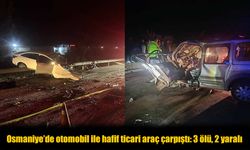Osmaniye’de can alan trafik kazası: 3 ölü, 2 yaralı