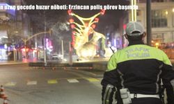 En uzun gecede huzur nöbeti: Erzincan polis görev başında