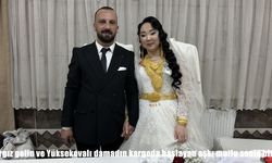Kırgız gelin ve Yüksekovalı damadın kargoda başlayan aşkı mutlu sonla bitti