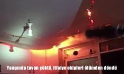 Bursa’da yangında çöken tavan son anda fark edildi: İtfaiyeciler ölümden döndü