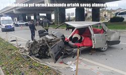 Ambulansa yol vermek isteyen Tofaş hurdaya döndü: Çok sayıda yaralı