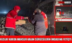 Muş-Solhan yolunda kar esareti: Kızılay mahsur kalan sürücülerin imdadına yetişti