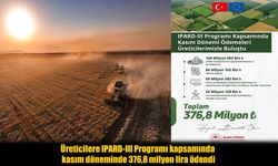 Kasım Ayında Çiftçilere Rekor Destek: 376,8 Milyon Lira