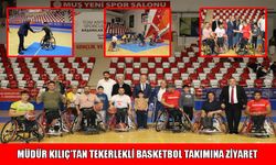 Muş Gençlik ve Spor İl Müdürü Kılıç’tan tekerlekli basketbol takımına anlamlı ziyaret
