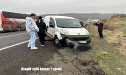Bingöl trafik kazası: 2 yaralı