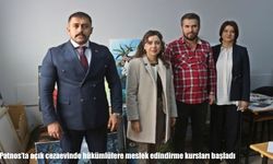 Patnos'ta açık cezaevinde hükümlülere meslek edindirme kursları başladı