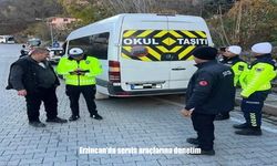 Erzincan’da servis araçlarına yönelik denetim uygulaması