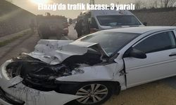 Elazığ’da otomobil ile traktör çarpıştı: 3 yaralı