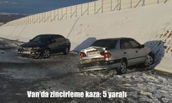 Van'da zincirleme kaza: 5 yaralı