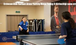 Erzincan GSB Yurtları Arası YurtLig Masa Tenisi İl Birinciliği sona erdi