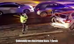 Çekmeköy’de zincirleme trafik kazası: 7 yaralı