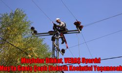 VEDAŞ uyardı! Muş’ta 16 Aralık’ta geniş çaplı elektrik kesintisi yaşanacak