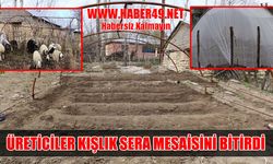 Muş’ta sera hazırlıklarını tamamlayan köylüler kışa hazır