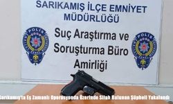 Sarıkamış’ta Eş Zamanlı Operasyonda Üzerinde Silah Bulunan Şüpheli Yakalandı