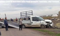 Diyarbakır Çınar’da Pikap Şarampole Yuvarlandı: 1 Yaralı