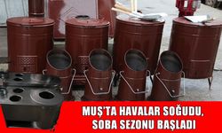 Muş’ta soğuyan havalar soba satışlarını artırdı