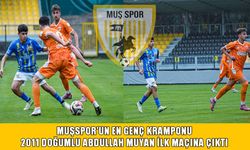 Muşspor tarihine geçti: 14 yaşında lig maçına çıktı