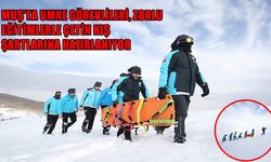 Muş'ta UMKE görevlileri kış tatbikatıyla olası acil durumlara hazırlanıyor