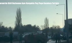 Erzurum’da Gizli Buzlanma Aynı Kavşakta Peş Peşe Kazalara Yol Açtı