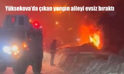 Yüksekova’da çıkan yangın aileyi evsiz bıraktı