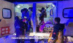 Patnos’ta kar engeline rağmen 40 günlük bebek kurtarıldı