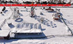 Van'da kar nedeniyle lunaparktaki bir oyun alanının çatısı çöktü