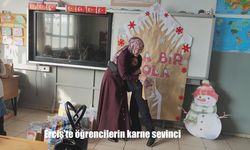 Erciş’te öğrencilerin karne sevinci