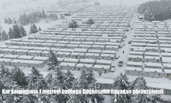 Kar kalınlığının 1 metreyi bulduğu Doğanşehir havadan görüntülendi