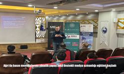 Ağrı'da basın mensuplarına yönelik yapay zekâ destekli medya uzmanlığı eğitimi başladı