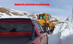Hakkari’de zorlu kışta su seferberliği