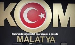 Malatya'da kaçak silah operasyonu: 4 gözaltı