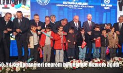 50. Yıl Kütüphaneleri deprem bölgesinde hizmete açıldı