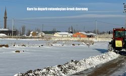 Kars’ta duyarlı vatandaştan örnek davranış