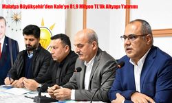 Malatya Büyükşehir’den Kale’ye 81,9 Milyon TL’lik Altyapı Yatırımı