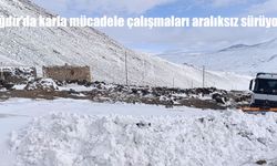 Iğdır'da karla mücadele çalışmaları aralıksız sürüyor