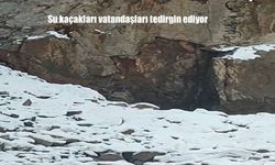 Su kaçakları vatandaşları tedirgin ediyor