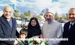 Diyanet İşleri Başkanından Başkan Er'e cami teşekkürü