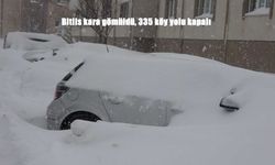 Bitlis’te kar esareti: 335 köy yolu ulaşıma kapandı