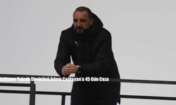 Elazığspor Teknik Direktörü Adem Çağlayan’a 45 Gün Ceza