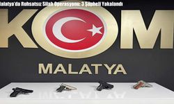Malatya’da Ruhsatsız Silah Operasyonu: 3 Şüpheli Yakalandı