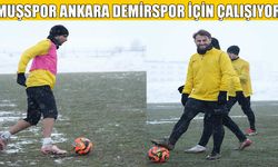 Muşspor, kar altında Ankara Demirspor mesaisine başladı