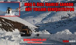 Muş’ta köy yolları güvenli hale getiriliyor