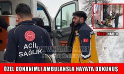 Muş’ta kilolu hasta için özel ambulans devreye girdi