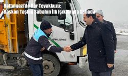 Battalgazi’de Kar Teyakkuzu: Başkan Taşkın Sabahın İlk Işıklarıyla Sahada