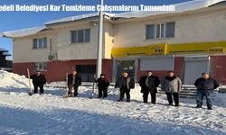 Dedeli Belediyesi Kar Temizleme Çalışmalarını Tamamladı