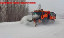 Karayolları Ekipleri Yoğun Kar Yağışına Karşı Sahada