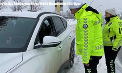 Ağrı’da Kış Şartlarına Karşı Trafik Denetimleri Sürüyor