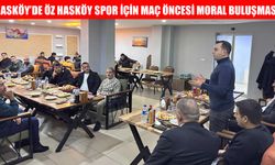 Öz Hasköy Spor'a maç öncesi moral yemeği