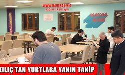 Muş Gençlik ve Spor İl Müdürü Kılıç'tan yurtlara yakın takip