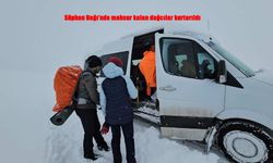 Süphan Dağı’nda mahsur kalan 16 dağcı kurtarıldı